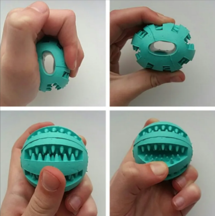 Treat-Toss Ball: Interactive Slow Feeder Dog Ball