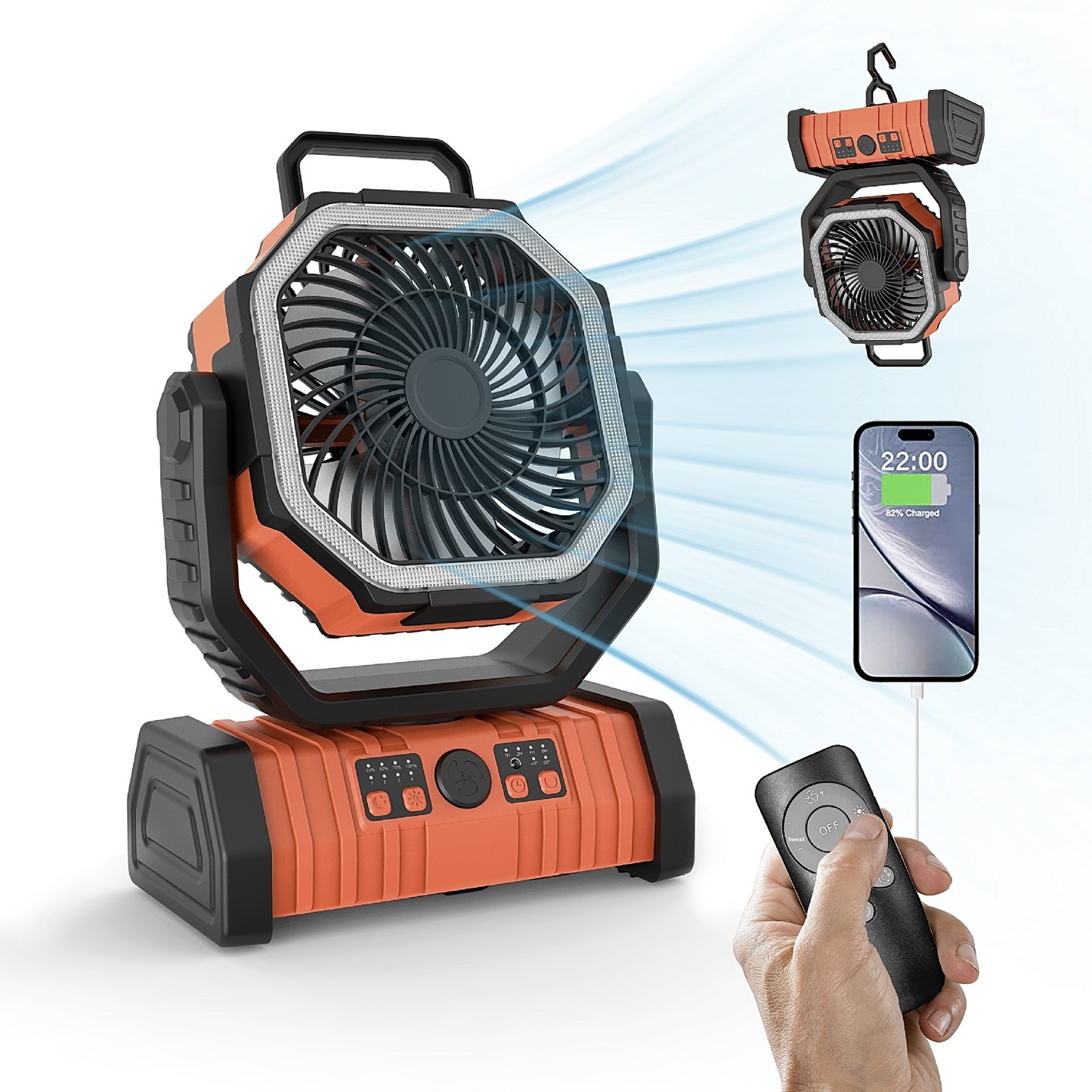 The Terra-Vortex: 3-in-1 Adaptive Camping Fan & Power Station