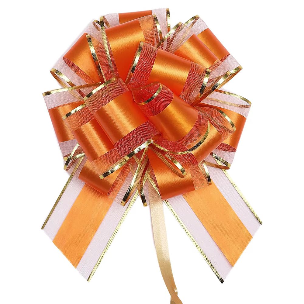 6-Inch Organza Pull Bows for Gift Wrapping (6-Piece Set)