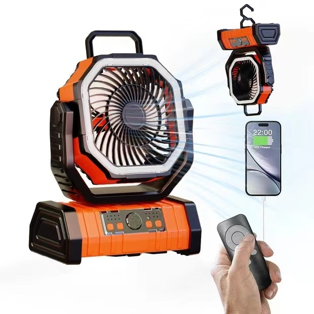 The Terra-Vortex: 3-in-1 Adaptive Camping Fan & Power Station