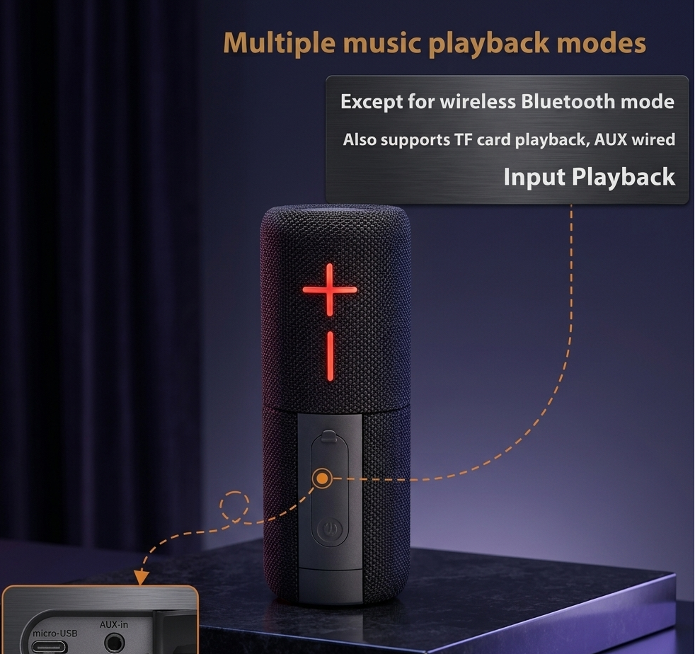 Magnetic Split Bluetooth Subwoofer Speaker – High-Fidelity Portable Audio