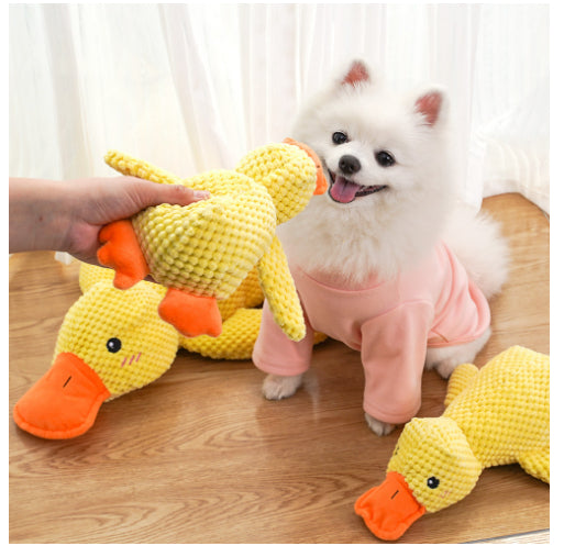 Quack-Calm Toy: A Fuzzy Buddy for your Fuzzy Buddy!