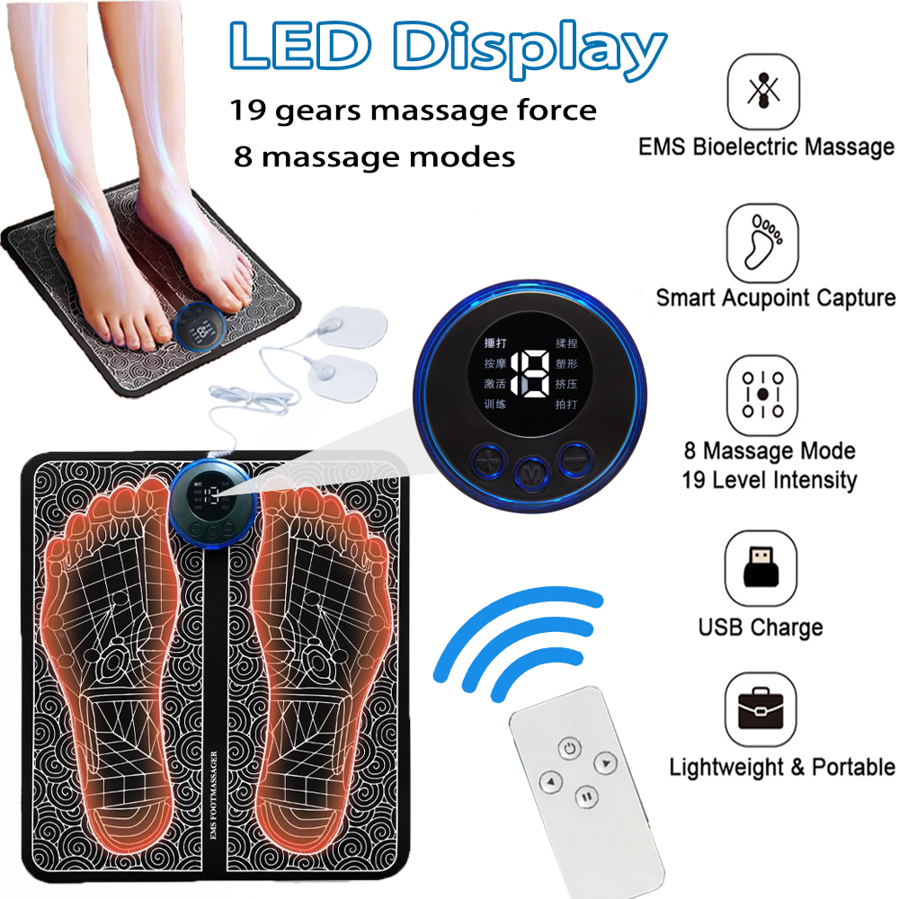The Step-Serenity: Smart Pulse Foot Relaxation Pad