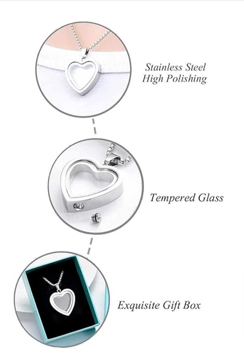 The Eternal-Bond: Heart Keepsake Pendent