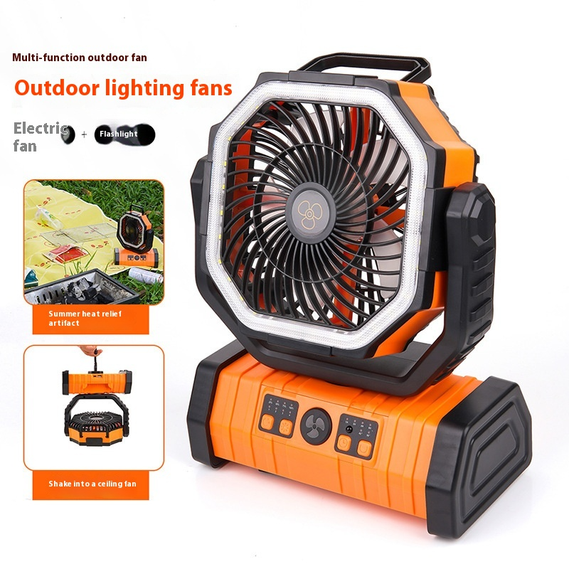 The Terra-Vortex: 3-in-1 Adaptive Camping Fan & Power Station