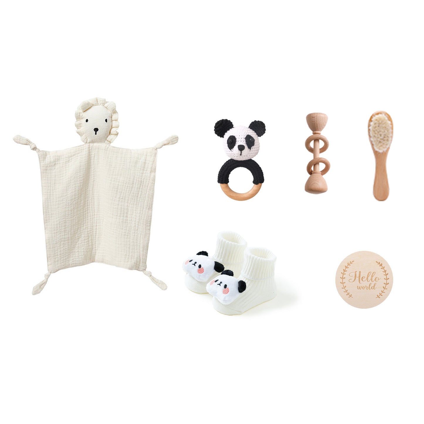Rattle Rabbit Bath Towel Gift Set