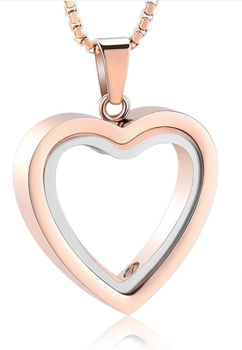The Eternal-Bond: Heart Keepsake Pendent