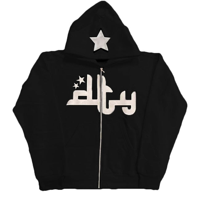 4TUNE [ Printed Zip Up Hoodies ]