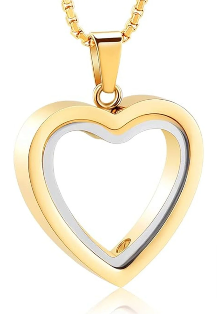 The Eternal-Bond: Heart Keepsake Pendent