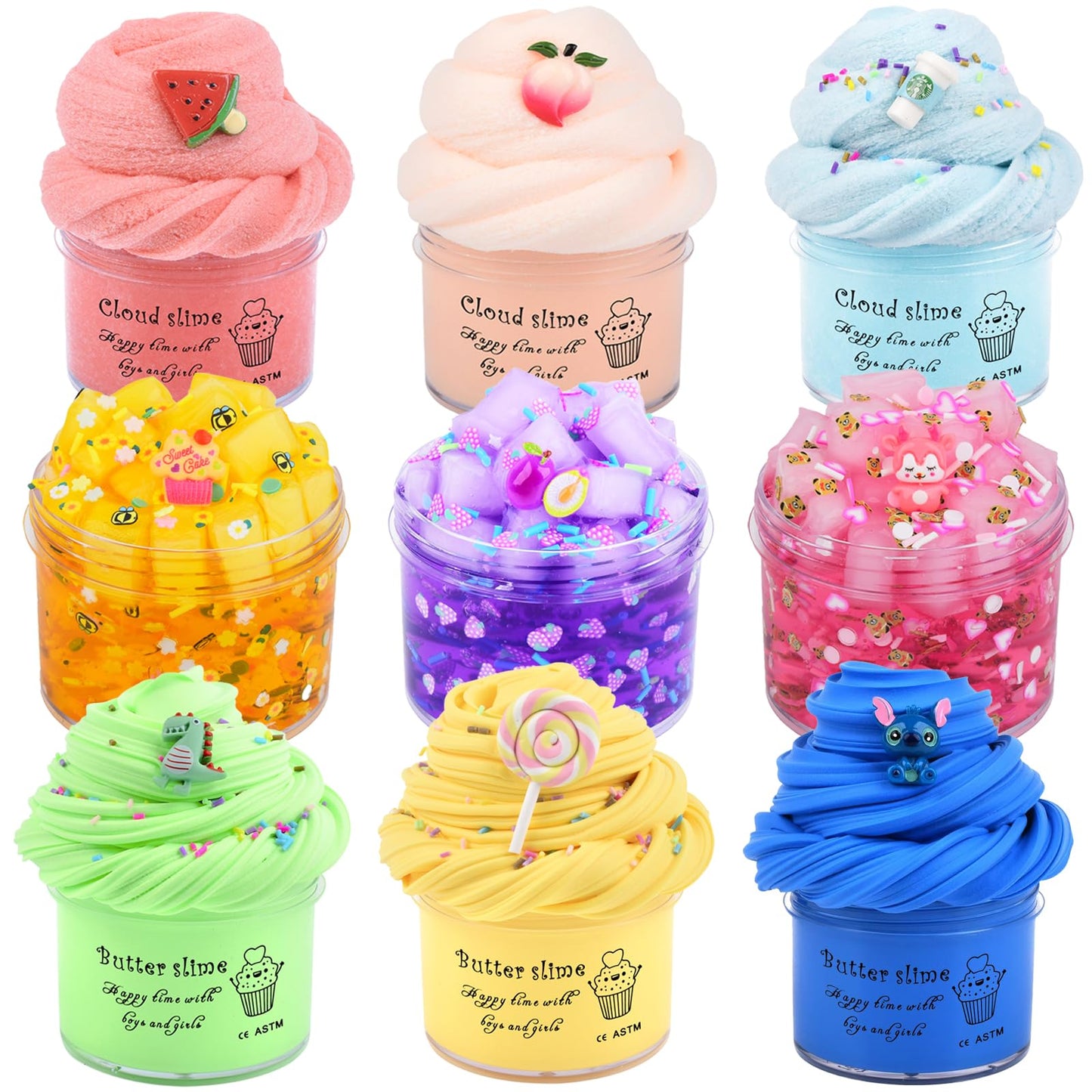 Fun Sensory Slime Kit (9ct)