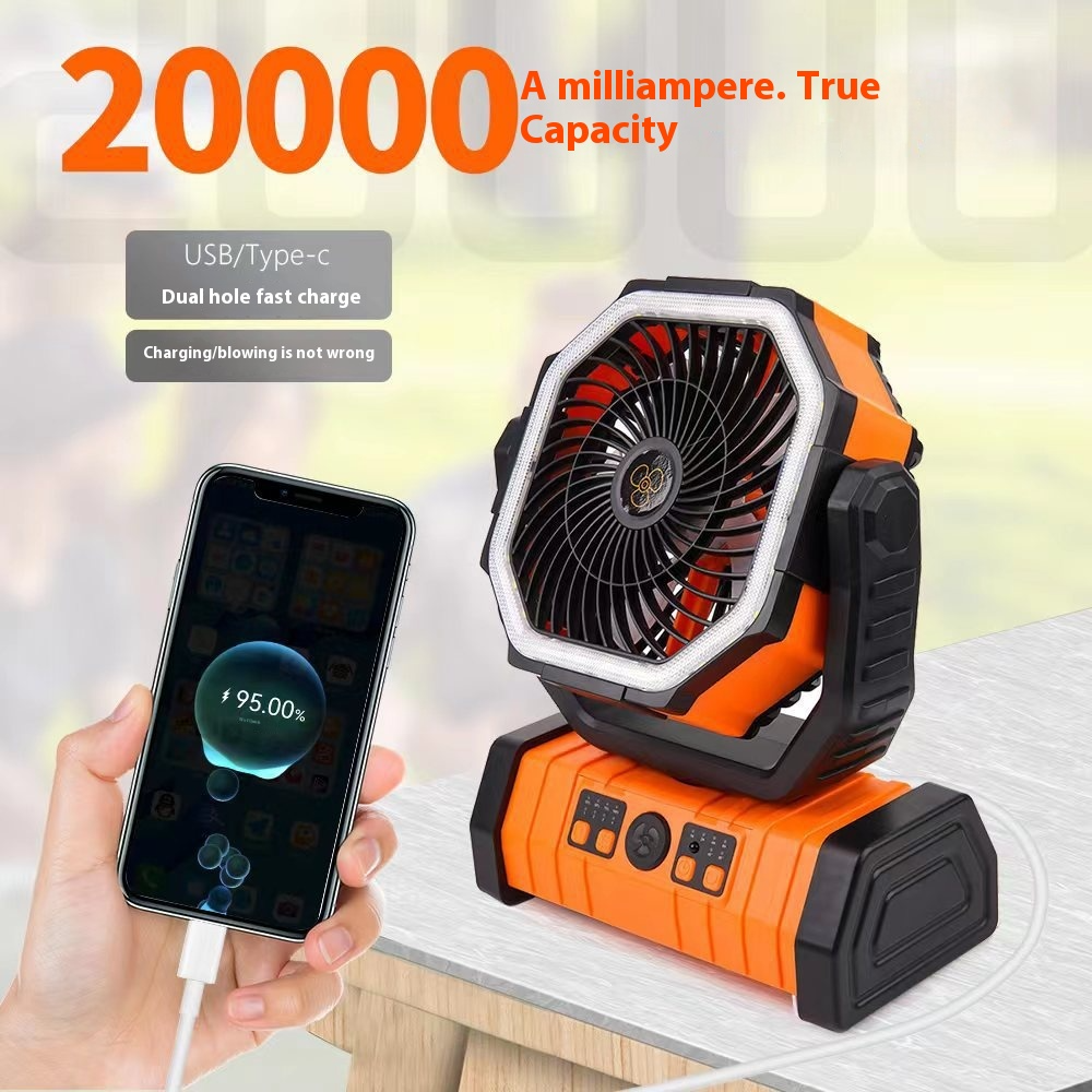 The Terra-Vortex: 3-in-1 Adaptive Camping Fan & Power Station