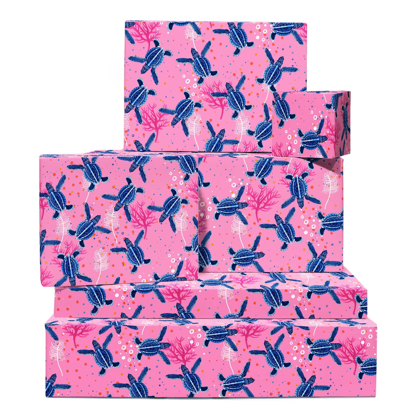 Gift Wrapping Paper and Tags Set (6-Pack)