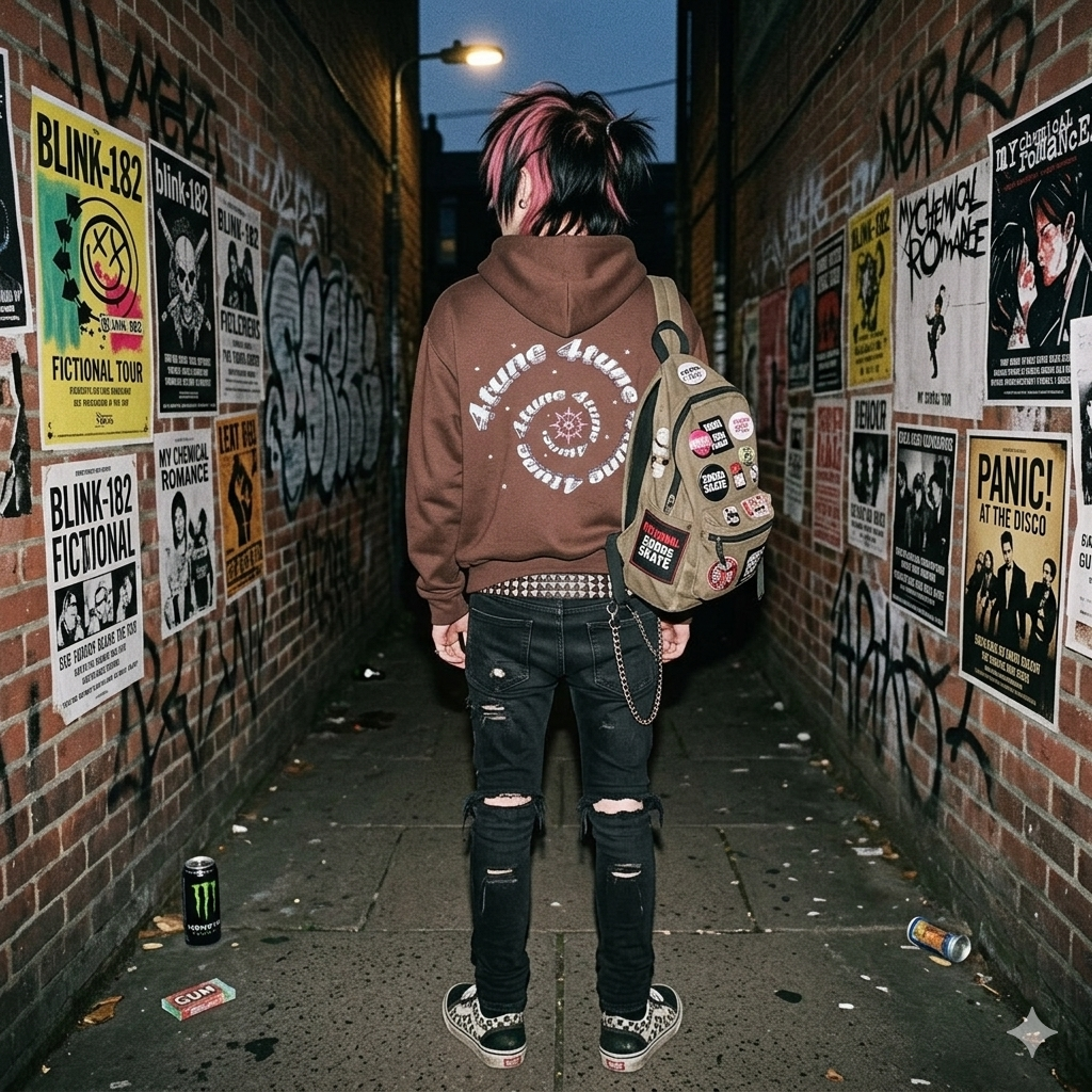4TUNE [ Printed Zip Up Hoodies ]