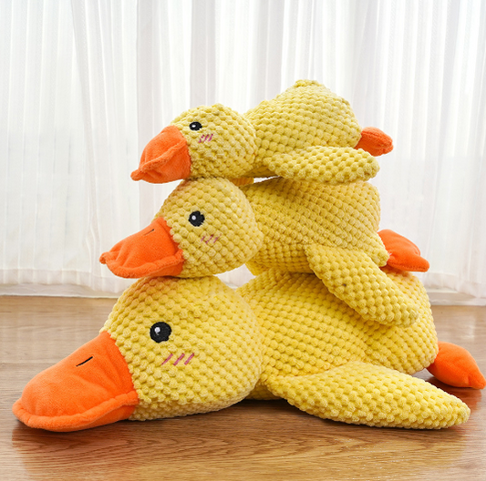 Quack-Calm Toy: A Fuzzy Buddy for your Fuzzy Buddy!