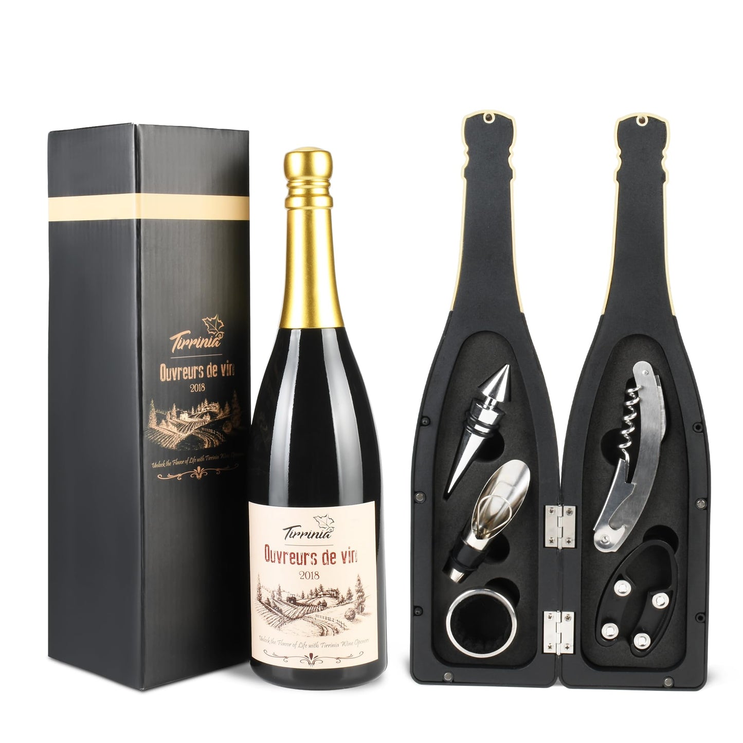 Luxury 5-Piece Wine Opener Gift Set (Wine Bottle Case)