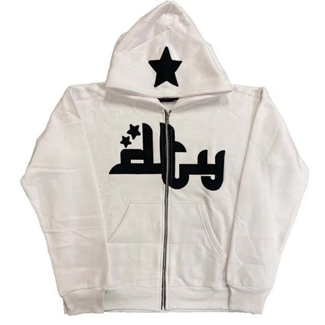 4TUNE [ Printed Zip Up Hoodies ]