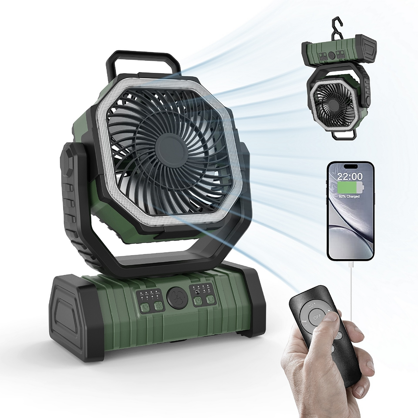 The Terra-Vortex: 3-in-1 Adaptive Camping Fan & Power Station