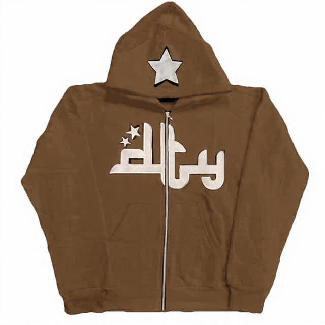 4TUNE [ Printed Zip Up Hoodies ]