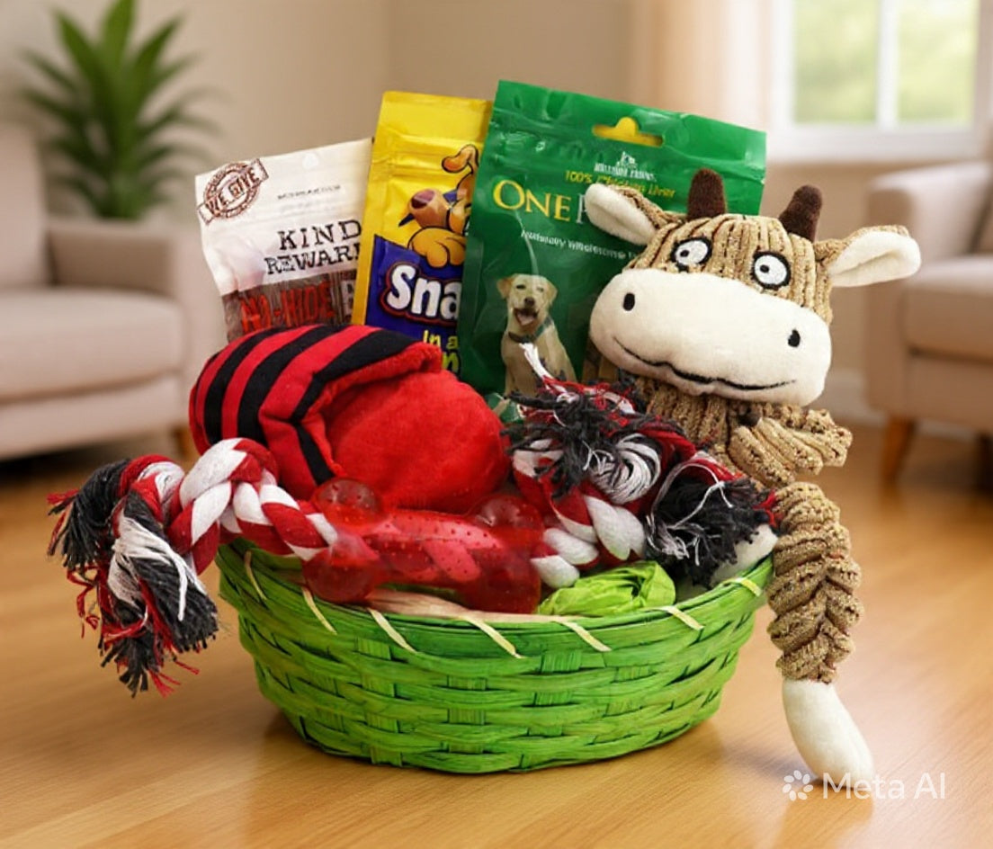 Ultimate Dog Toy & Treat Gift Basket