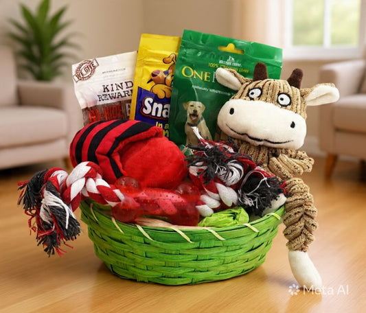 Ultimate Dog Toy & Treat Gift Basket