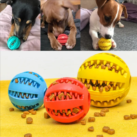 Treat-Toss Ball: Interactive Slow Feeder Dog Ball