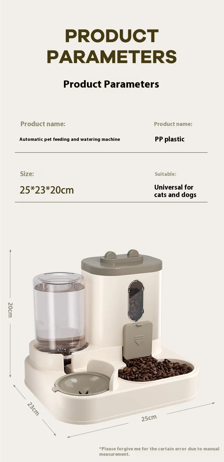 Flow-Fill Station: The Automatic Pet Food & Water Dispenser