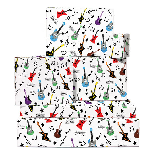 Gift Wrapping Paper and Tags Set (6-Pack)
