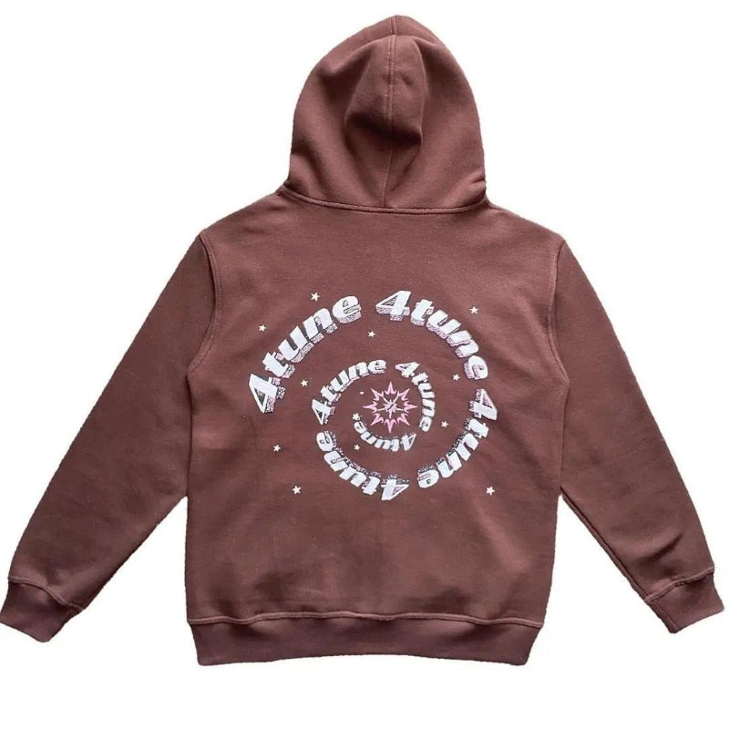 4TUNE [ Printed Zip Up Hoodies ]