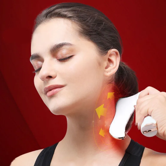 The Aura-Glow: Smart Gua Sha & Meridian Massage Tool