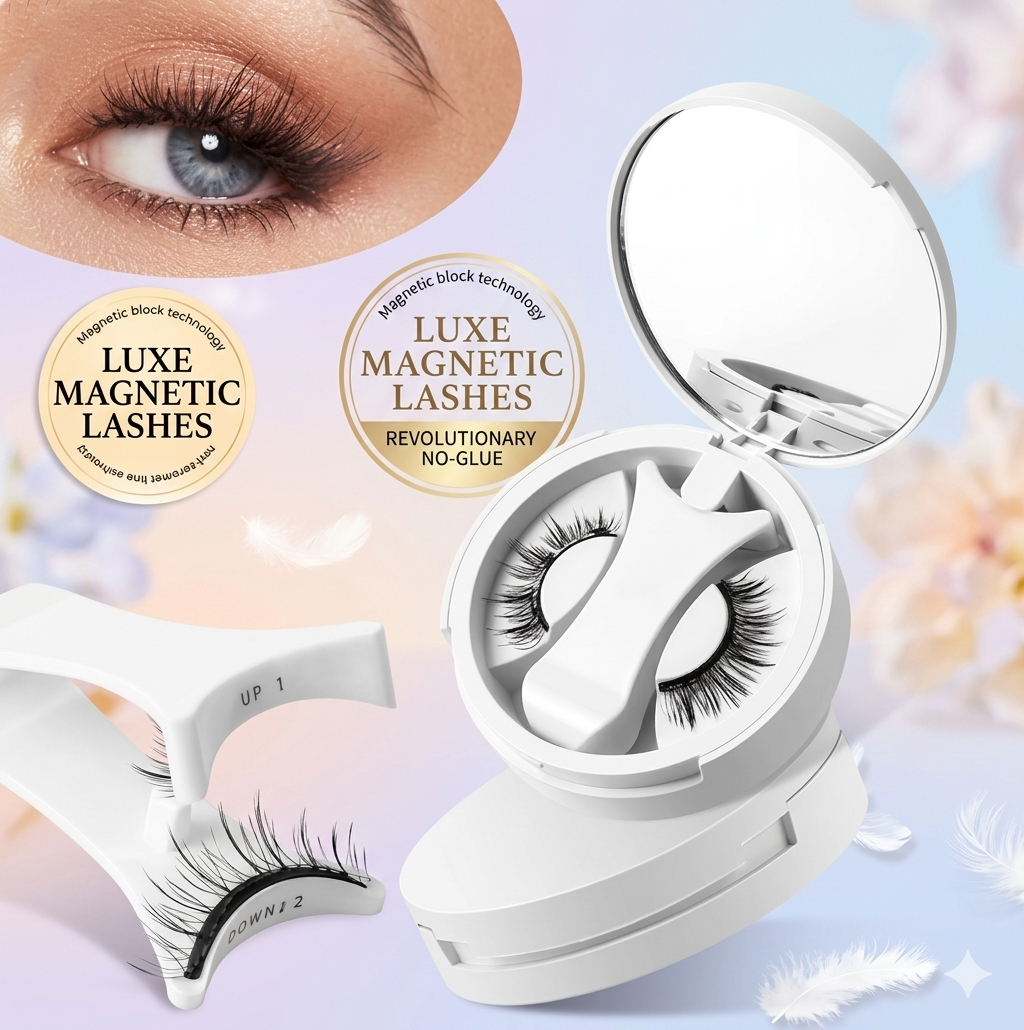 Magnetic Eyelashes Set: Glue-Free Lashes
